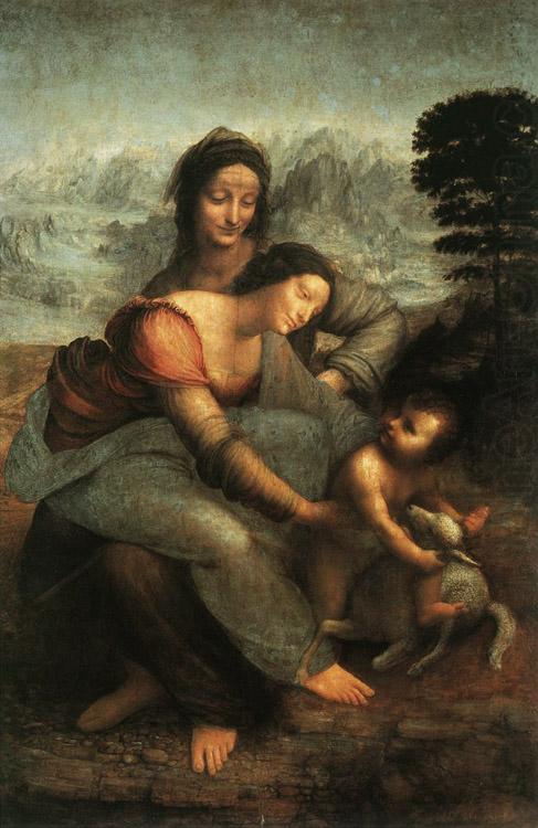 LEONARDO da Vinci The Virgin and St Anne (mk08) china oil painting image